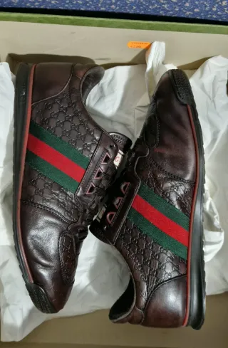 Zapatilla Deportiva Gucci Ace Chocolate Originales