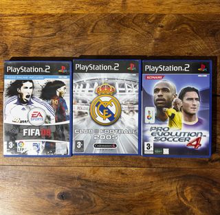 Lote 3 Juegos PS2: FIFA 08, Club Football 2005, PE