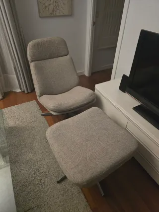 Conjunto Sillón y Reposapiés Ikea Havberg