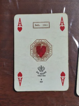 Carte da gioco Dal Negro Treviso 1963