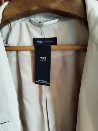 Abrigo beige M&S mujer
