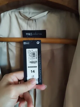 Abrigo beige M&S mujer