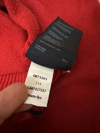 Jersey Tommy Hilfiger Rojo Talla S