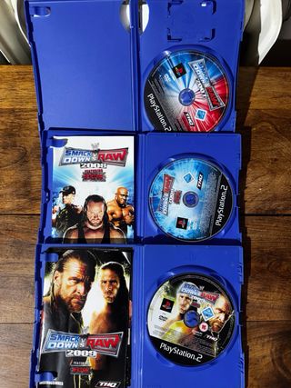 Lote 3 Juegos PS2 WWE SmackDown vs Raw