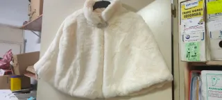 Chal Estola Pelo Invierno Blanco