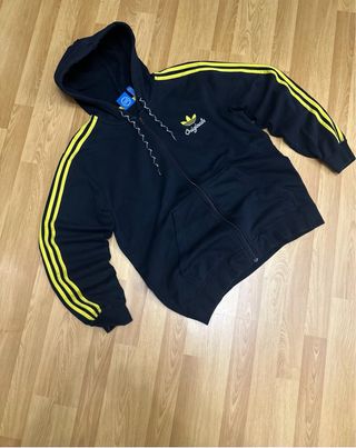 Chaqueta Adidas Originals Negra y Amarilla