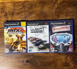 Juegos PS2: MX Mototrax, WRC Extreme, Shaun White