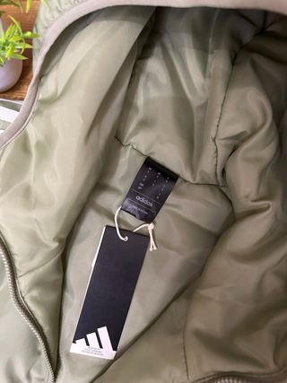 Chaqueta Adidas Verde con Rayas Blancas