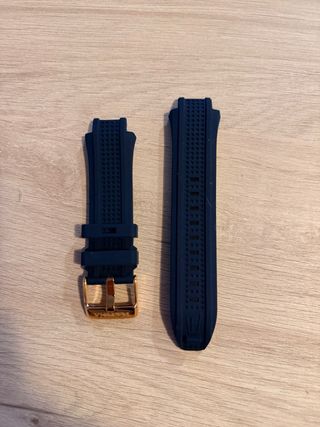 Correa Festina Azul con Hebilla Dorada