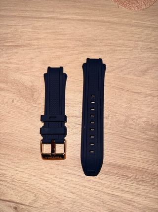 Correa Festina Azul con Hebilla Dorada