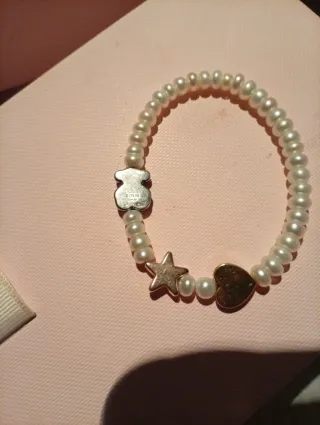 Pulsera Tous Perlas Oso Corazón Estrella