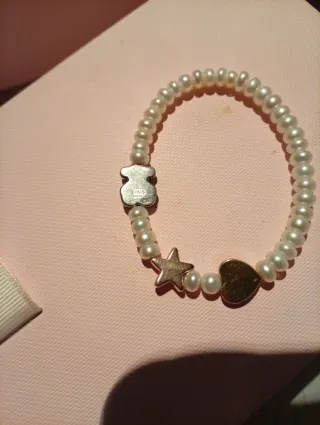 Pulsera Tous Perlas Oso Corazón Estrella