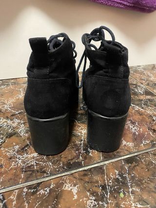 Botines negros plataforma