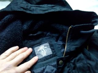 Cazadora BOMBER LOGG impermeable M negra