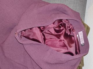 Falda Caramelo recta clásica elegante morada