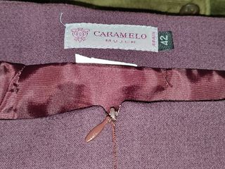 Falda Caramelo recta clásica elegante morada