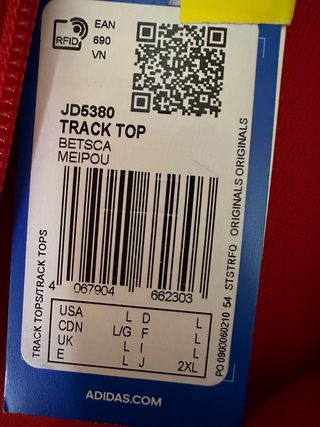 Chaqueta Adidas Roja