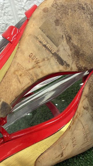 Miu Miu Sandali Oro e Rosse