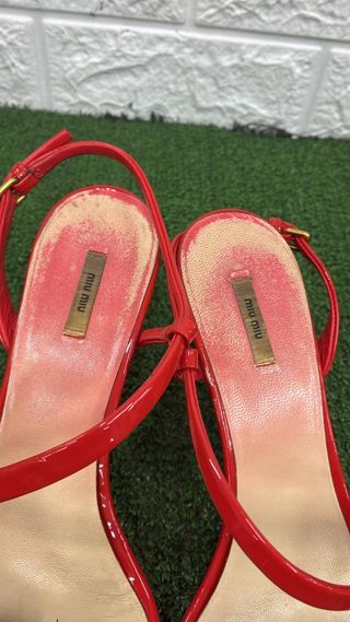 Miu Miu Sandali Oro e Rosse