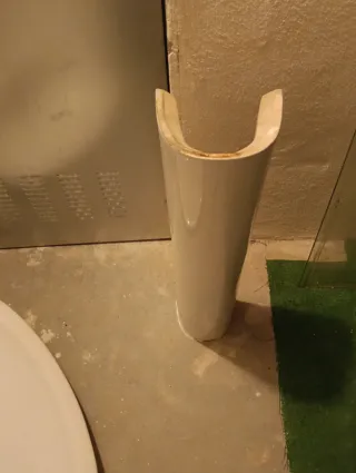 Lavabo de porcelana blanco