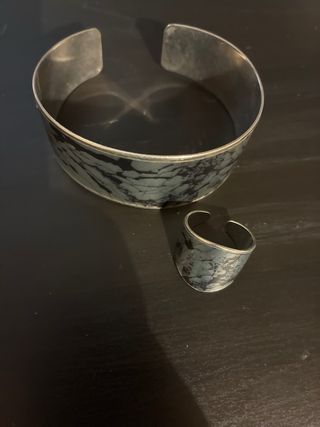 Conjunto Pulsera y Anillo Rígido