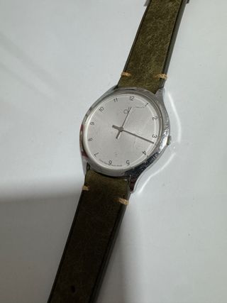 Reloj Calvin Klein ultrafino verde/plata