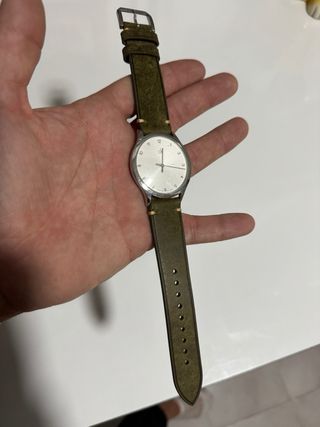 Reloj Calvin Klein ultrafino verde/plata