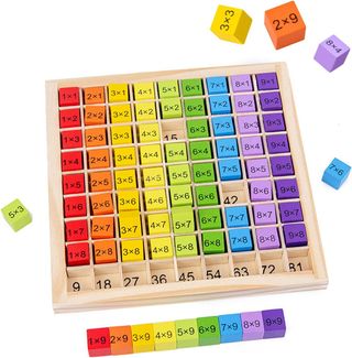 Tabla Multiplicar Madera Niños