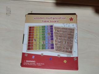 Tabla Multiplicar Madera Niños
