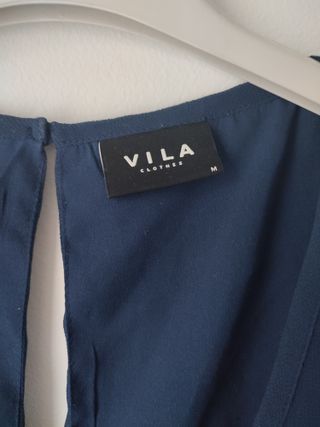 Blusa de fiesta azul