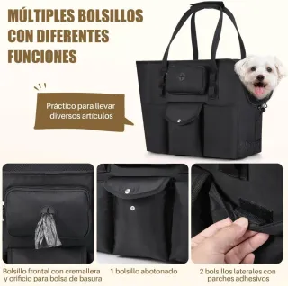 Bolsa Transporte Perros SlowTon Negra