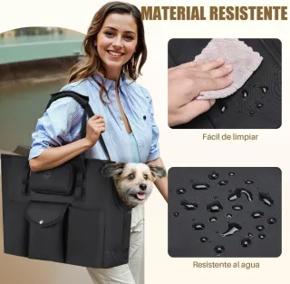 Bolsa Transporte Perros SlowTon Negra