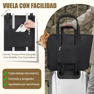 Bolsa Transporte Perros SlowTon Negra