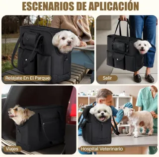 Bolsa Transporte Perros SlowTon Negra