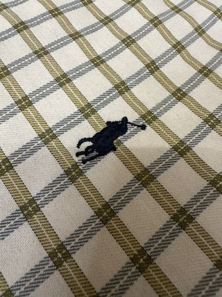 Camisa Polo Ralph Lauren cuadros beige/verde