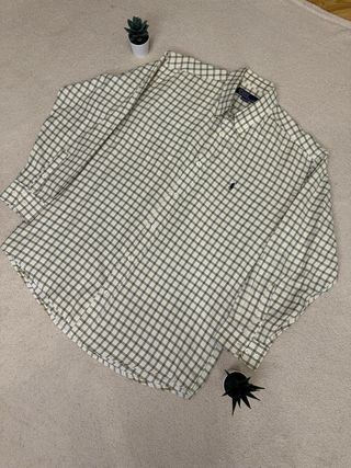 Camisa Polo Ralph Lauren cuadros beige/verde