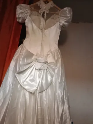 Vestido de Novia Blanco 1solo uso precio negociab