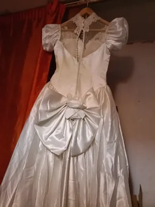 Vestido de Novia Blanco 1solo uso precio negociab