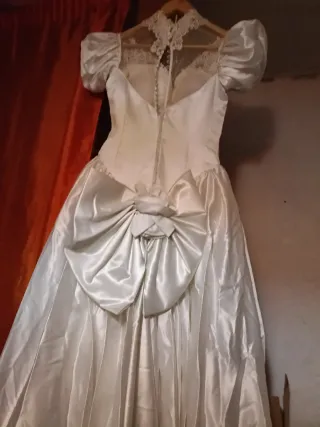 Vestido de Novia Blanco 1solo uso precio negociab