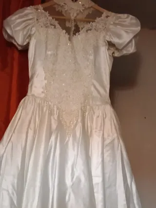 Vestido de Novia Blanco 1solo uso precio negociab