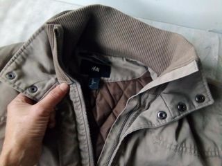 Cazadora H&M bomber algodón BEIGE S-M forro.