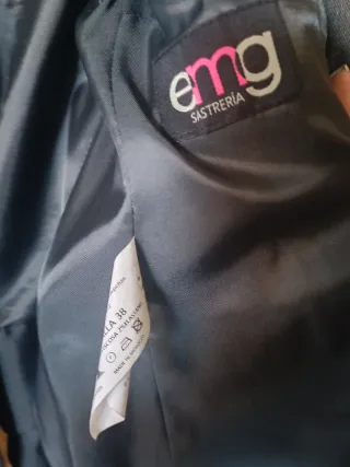 Traje de chaqueta gris mujer