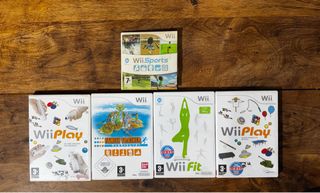 Lote 4 Juegos Wii: Sports, Fit, Play, Family Train