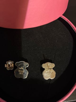 Pendientes Tous Osito Nácar Plata