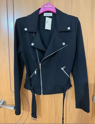 Pack 2 Chaquetas Biker Milan Negra y Beige