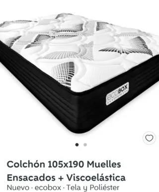 Colchón ECOBOX Cama 105cm Nuevo