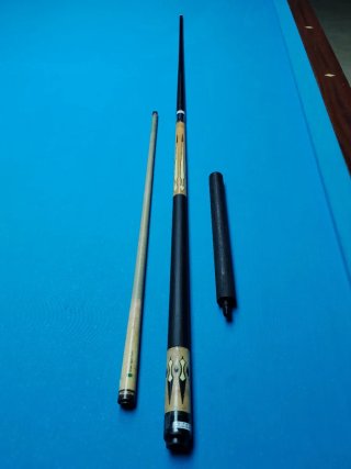 Fibra carbono y madera cruger taco billar