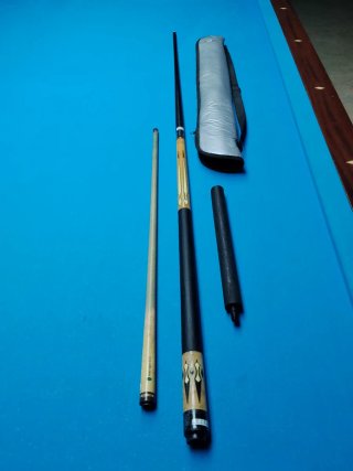 Fibra carbono y madera cruger taco billar