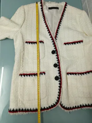 Chaqueta Zara Tweed Talla XL