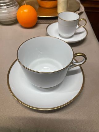 Conjunto Loiça Porcelana Dourada